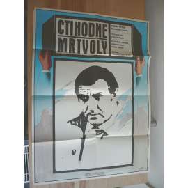 Ctihodné mrtvoly (filmový plakát, film Itálie 1976, režie Francesco Rosi, Hrají: Lino Ventura, Max von Sydow, Charles Vanel)