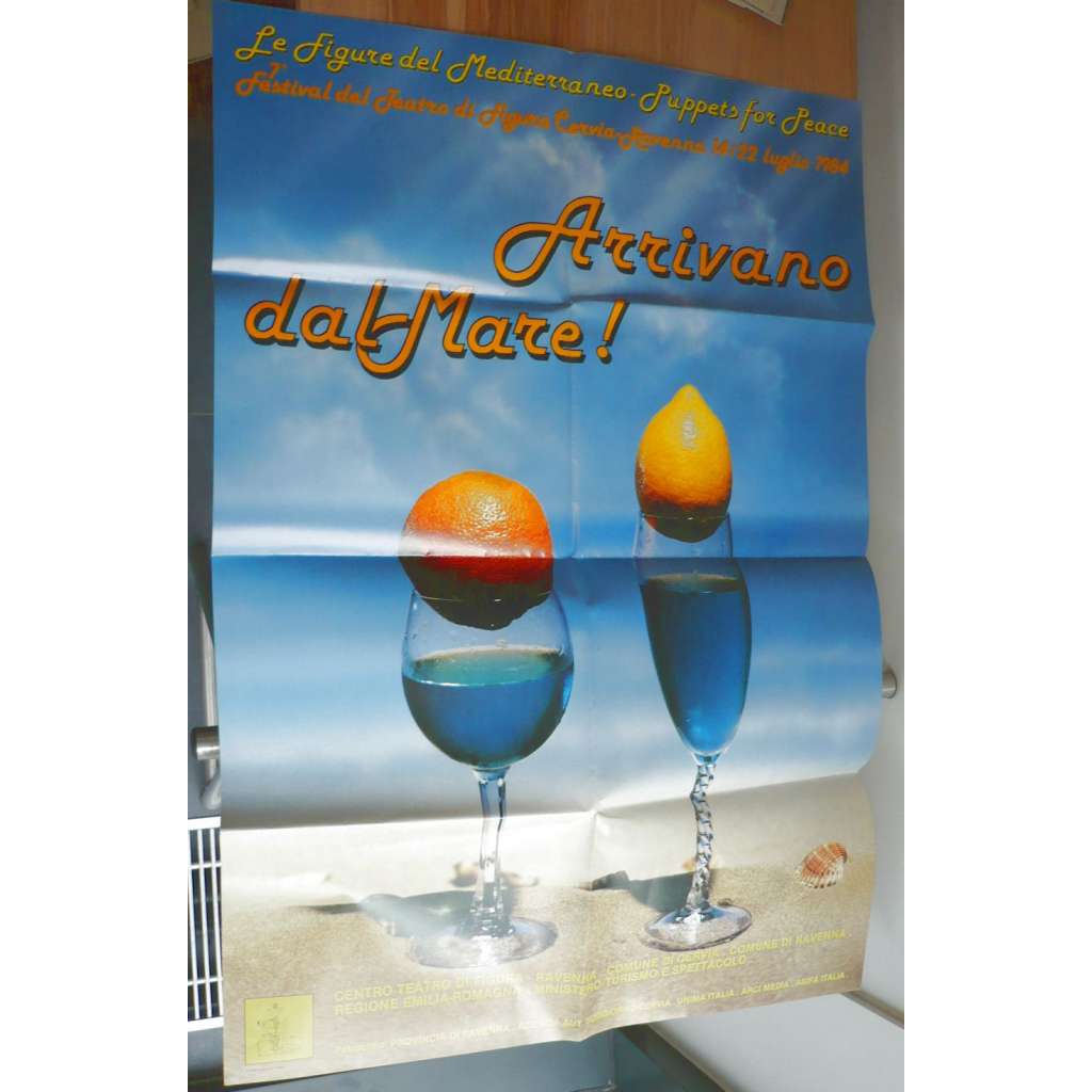 Arrivano dal-Mare! (plakát, festival loutek, 1984, Itálie, Ravena)