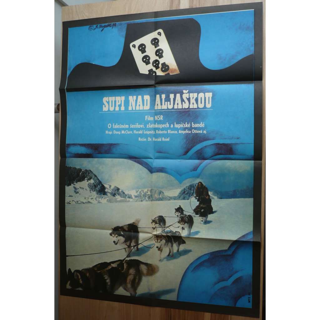 Supi nad Aljaškou (filmový plakát, film SRN, režie Harald Reinl, Hrají: Doug McClure, Miha Baloh, Klaus Löwitsch)