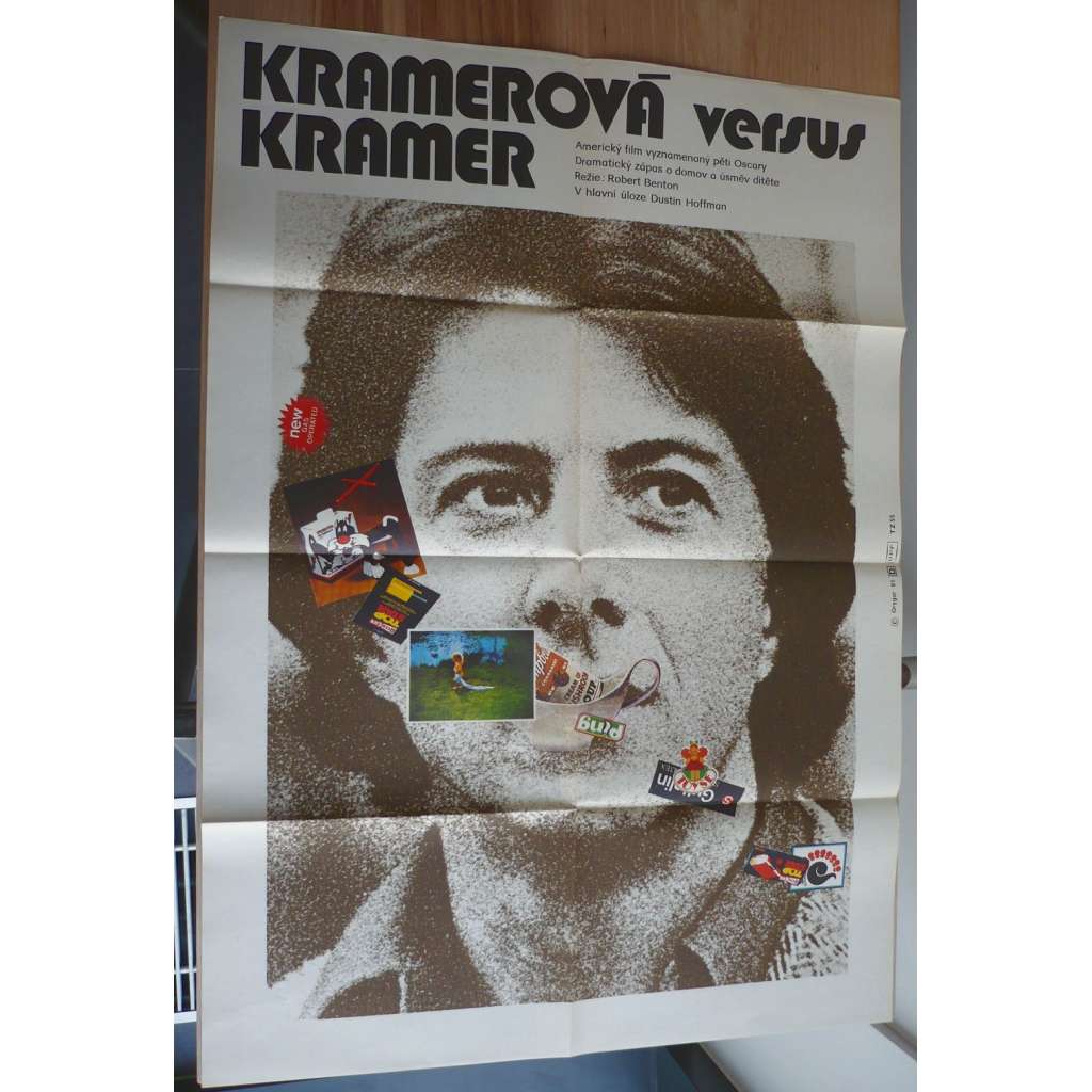 Kramerová versus Kramer (filmový plakát, film USA 1979, režie Robert Benton, Hrají: Dustin Hoffman, Meryl Streep, Jane Alexander)
