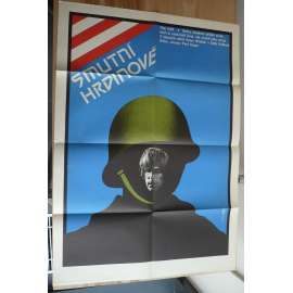 Smutní hrdinové (filmový plakát, film USA 1977, režie Jeremy Kagan, Hrají: Henry Winkler, Sally Field, Harrison Ford)