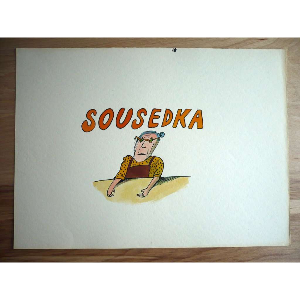 Sousedka (Petr Poš , originál akvarel, televizní titulky)