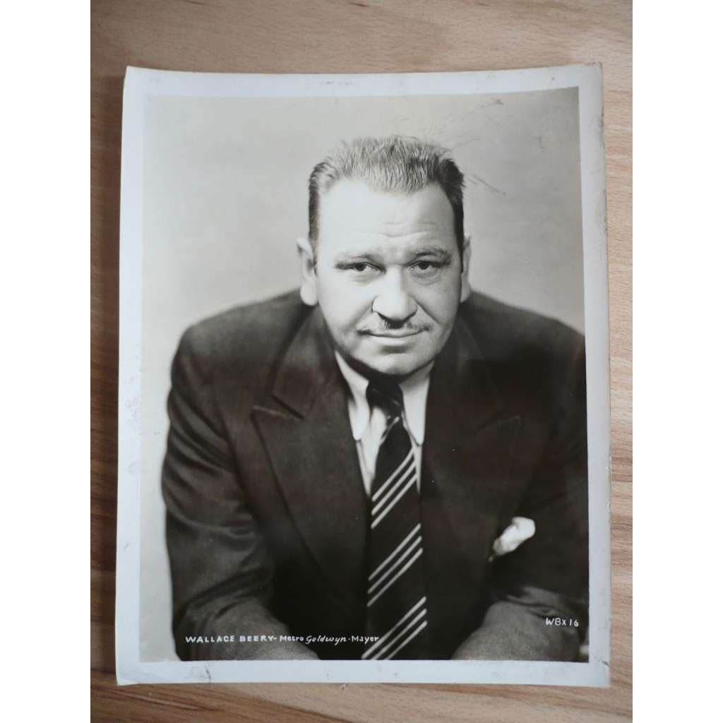 Fotoska - herec Wallace Beery - ORIG. CINEMA-PHOTO