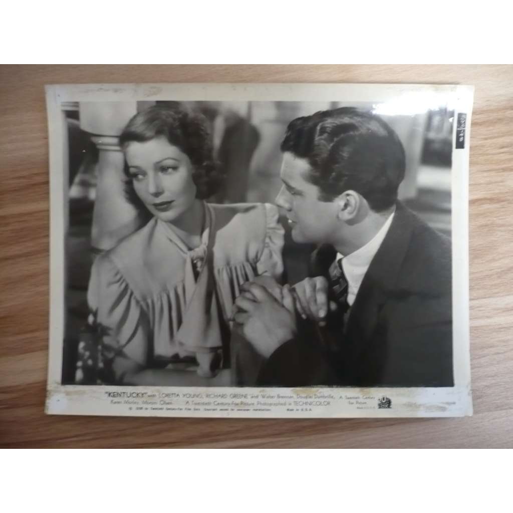 Fotoska - Kentucky (film USA 1938 - režie David Butler, hrají Loretta Young, Richard Greene, Walter Brennan) - ORIG. CINEMA-PHOTO