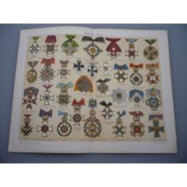 Německé medaile (barevná chromolitografie)