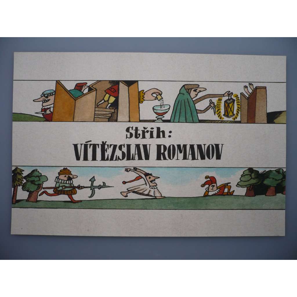 Střih: Vítězslav Romanov (Petr Poš , originál akvarel, televizní titulky, razítko ČST)