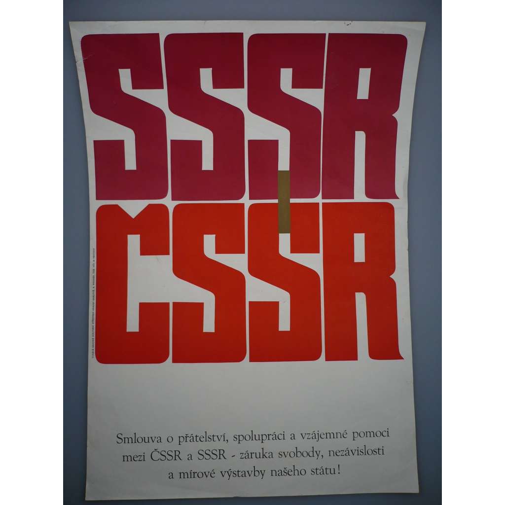 Smlouva o přátelství mezi ČSSR a SSSR - komunismus, propaganda