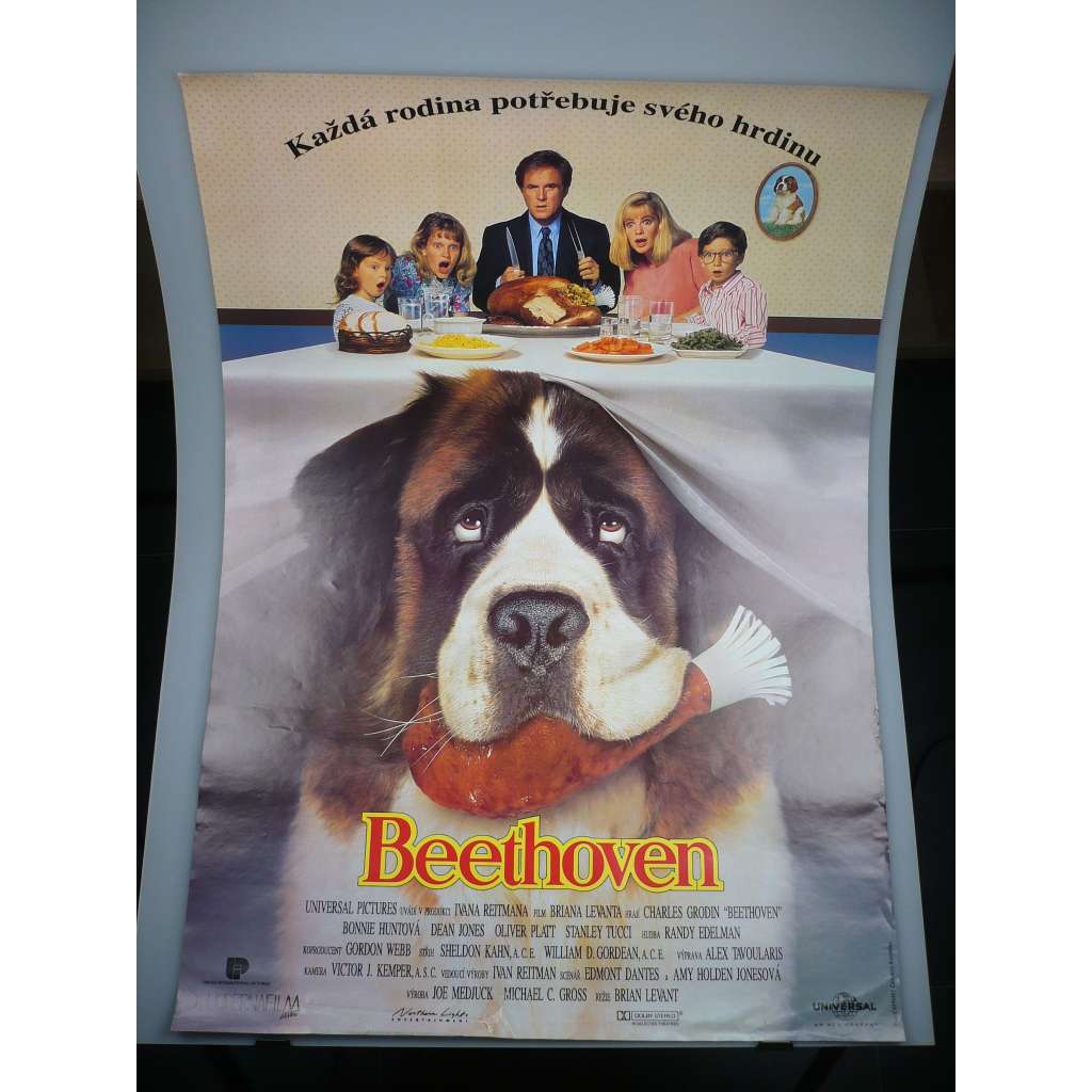 Beethoven (filmový plakát, film USA 1992, režie Brian Levant, Hrají: Charles Grodin, Bonnie Hunt, Dean Jones)
