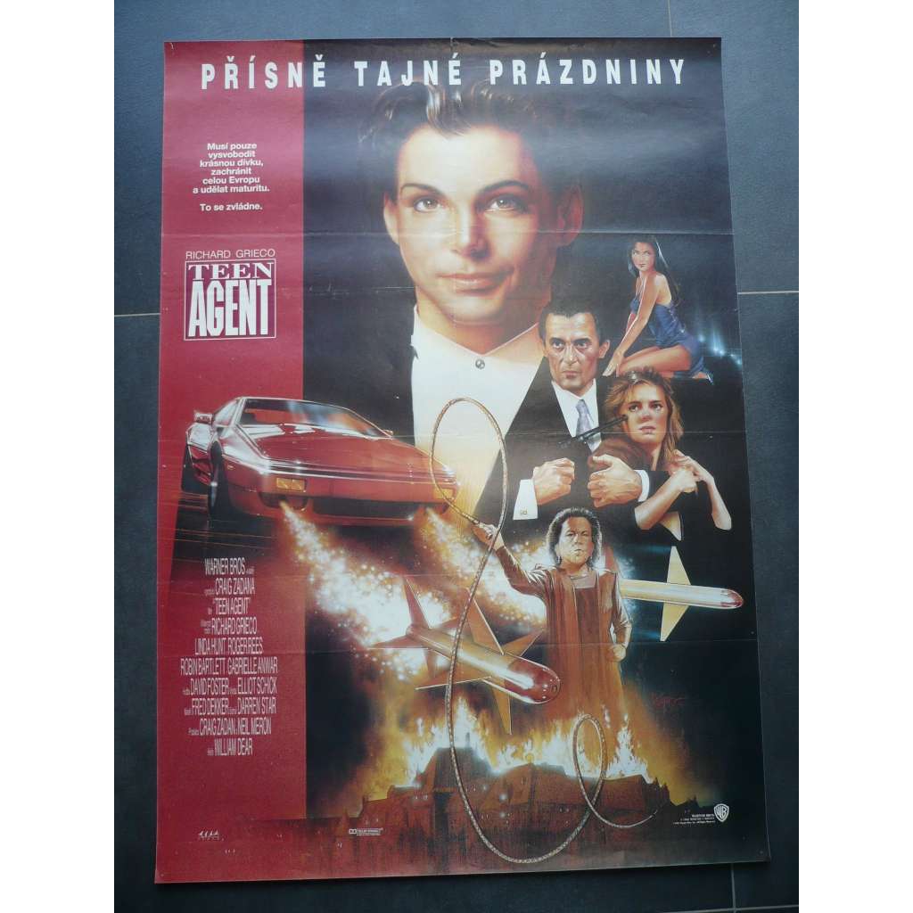 Přísně tajné prázdniny (filmový plakát, film USA 1991, režie William Dear, Hrají: Richard Grieco, Linda Hunt, Roger Rees)