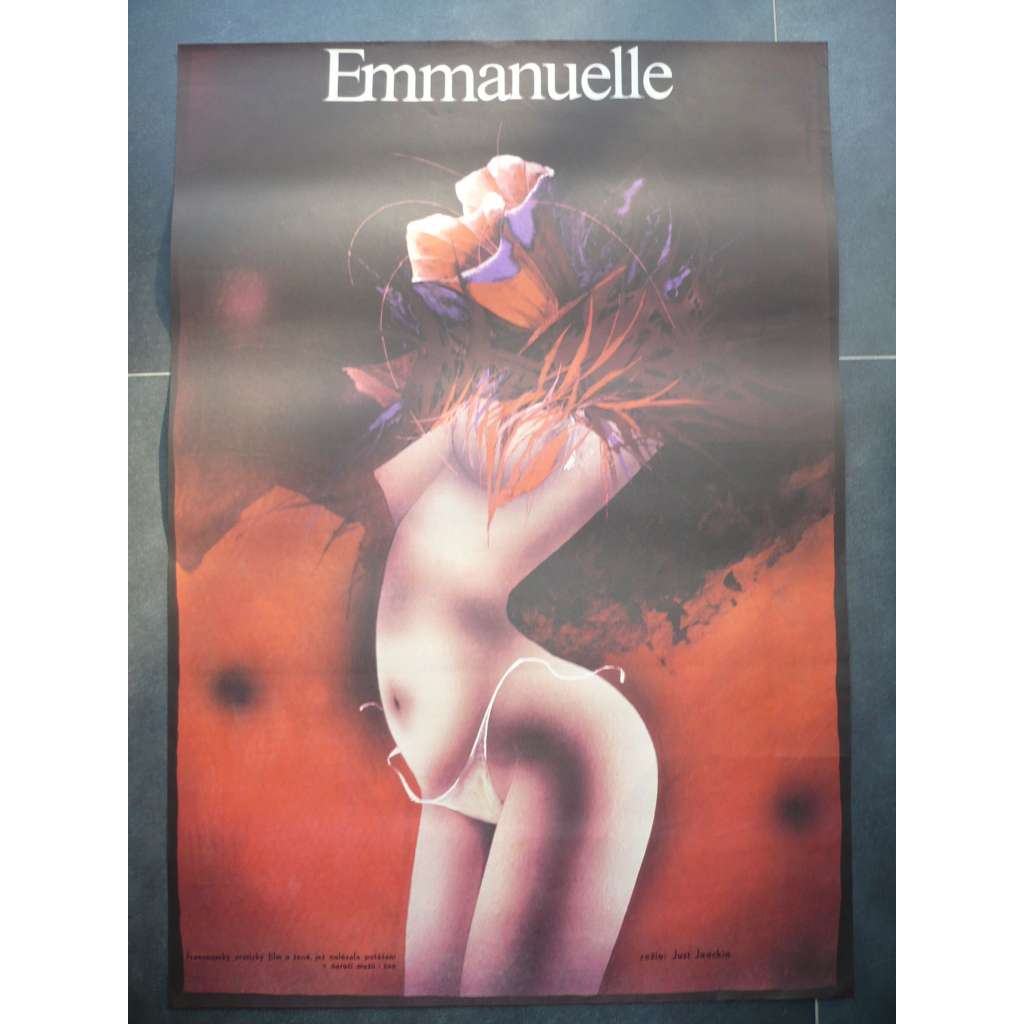 Emmanuelle (filmový plakát, film Francie 1974, režie Just Jaeckin, Hrají: Sylvia Kristel, Alain Cuny, Marika Green)