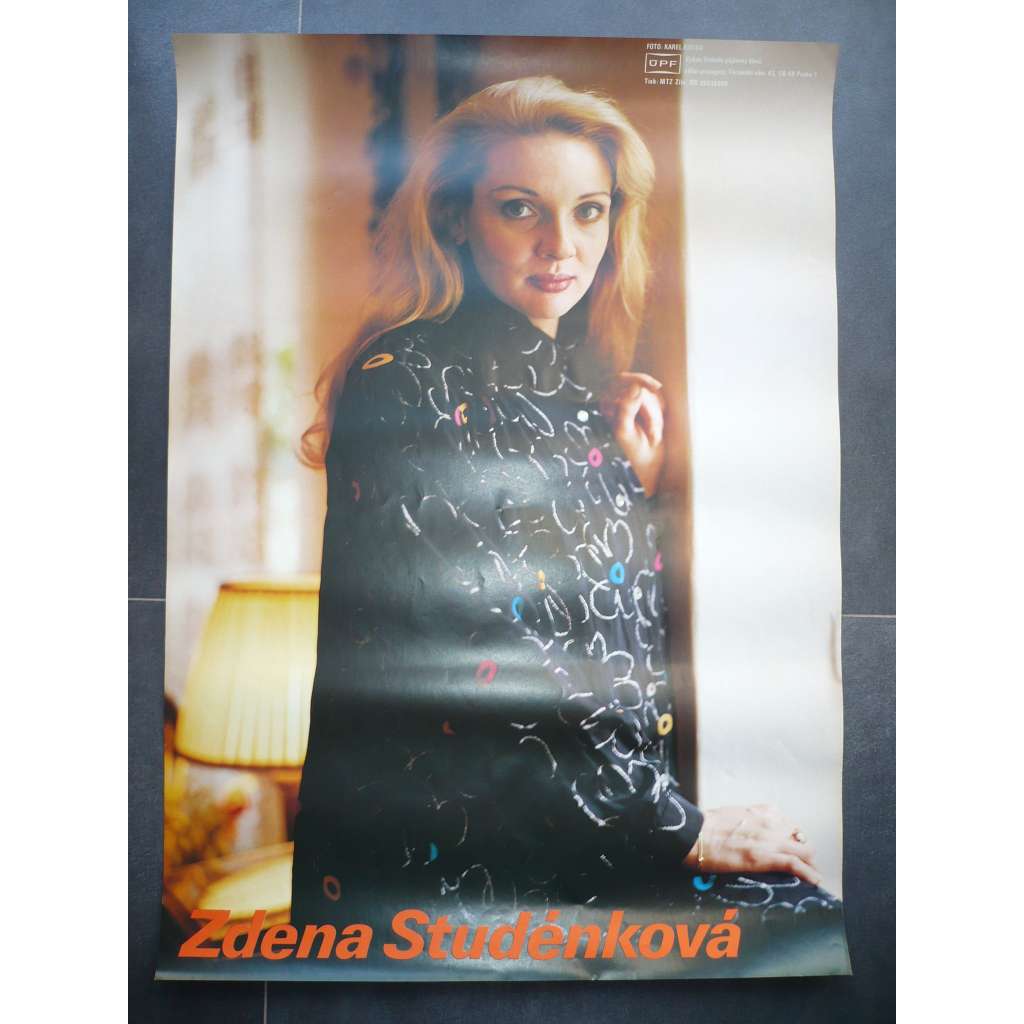 Zdena Studénková (filmový plakát, herečka, foto Karel Kouba)