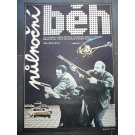 Půlnoční běh (filmový plakát, film USA 1988, režie Martin Brest, Hrají: Robert De Niro, Charles Grodin, Yaphet Kotto,)
