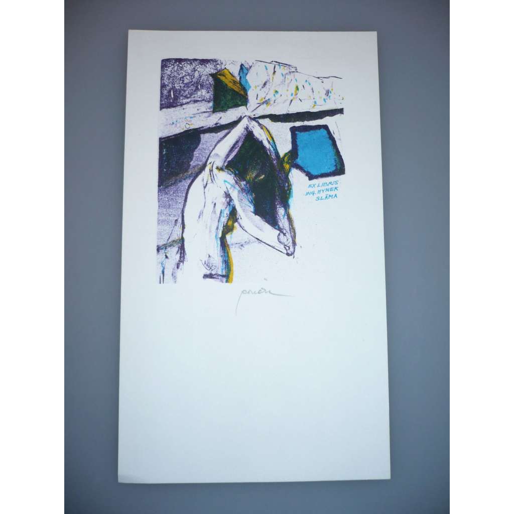 Pavel Roučka (1942) - EX LIBRIS - Litografie, signovaná grafika