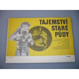 Tajemství staré půdy (filmový plakát, papírová fotoska, slepka, film Jugoslávie/ČSSR 1984, režie Vladimir Tadej, Hrají: René Bitorajac, Miloš Kopecký, Jan Kanyza)