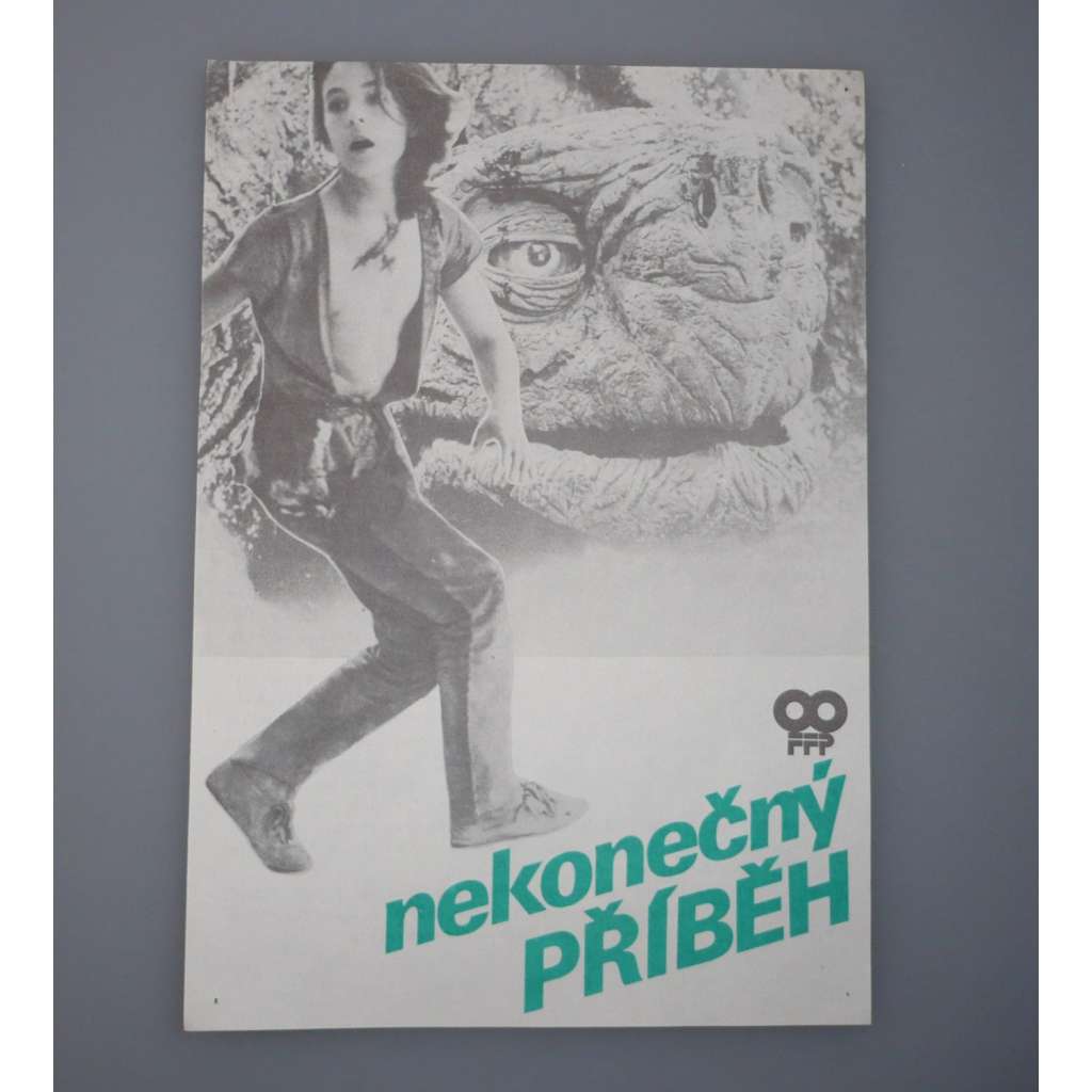 Nekonečný příběh (filmový plakát, papírová fotoska, slepka, film NSR 1984, režie Wolfgang Petersen, Hrají: Barret Oliver, Noah Hathaway, Gerald McRaney)