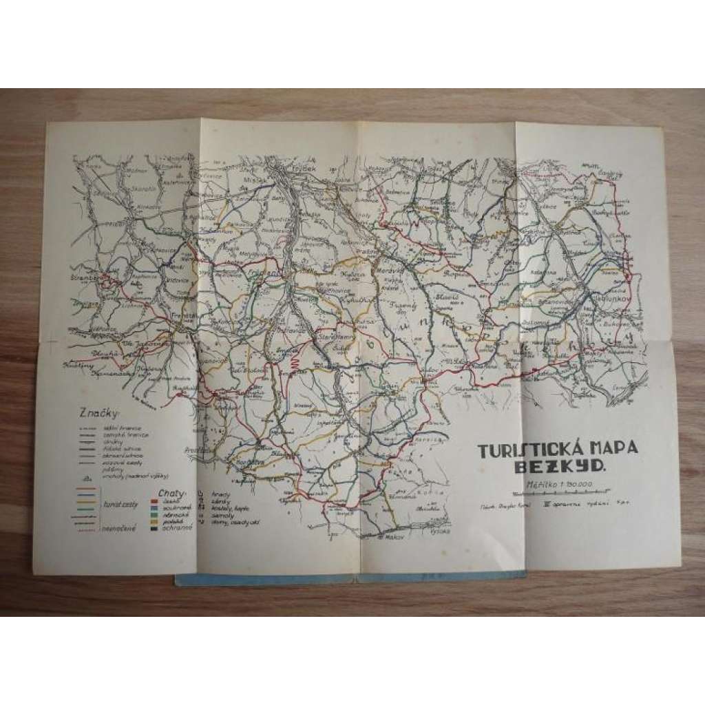 Beskydy - Turistická mapa Bezkyd - Staré Hamry, Radhošť, Frýdlant