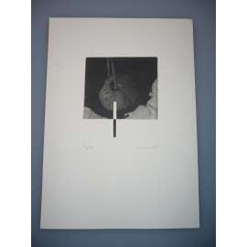 Jaroslav Králík (1924 - 1999) - Kámen - Mezzotinta (1995), signovaná grafika