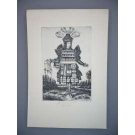 Olga Vychodilová (1949) - Lékárna - Lept (1988), signovaná grafika