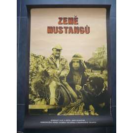 Země mustangů (filmový plakát, film USA 1976, režie John C. Champion, hrají Joel McCrea, Robert Fuller, Nika Mina, Patrick Wayne)