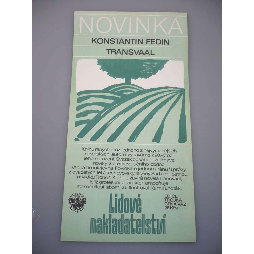 Reklamní plakát - Konstantin Fedin - Trnasvaal