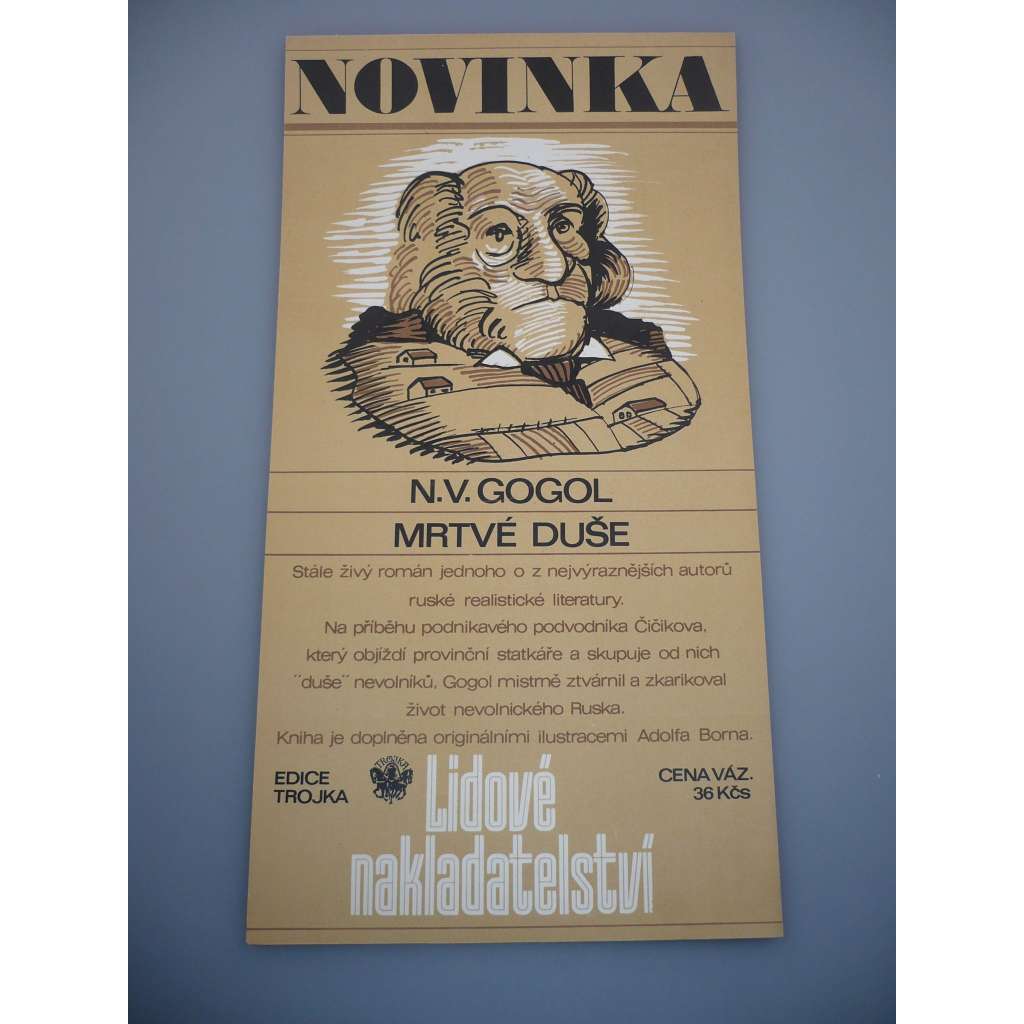Reklamní plakát - N. V. Gogol - Mrtvé duše