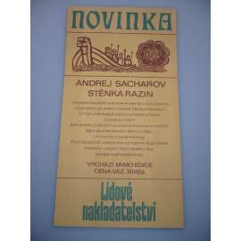 Reklamní plakát - Andrej Sacharov - Stěnka Razin