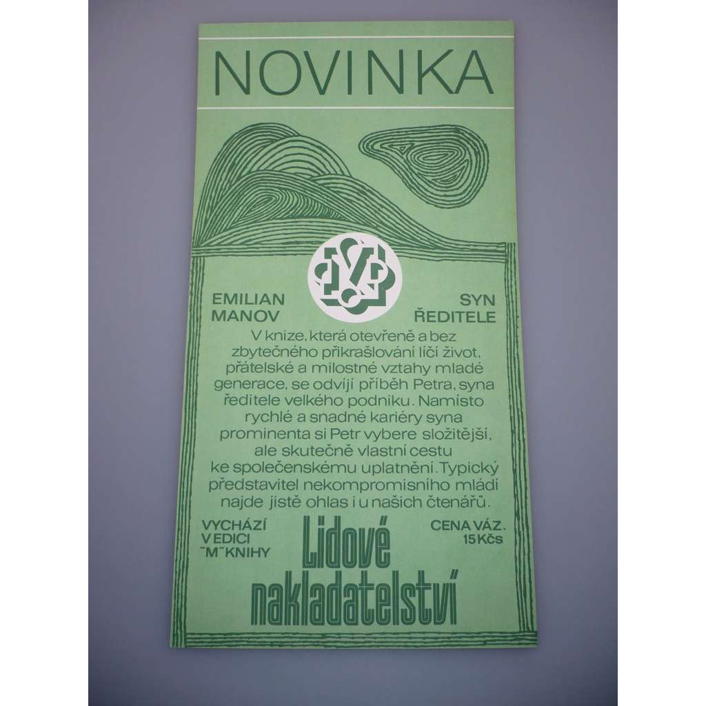 Reklamní plakát - Emiian Manov - Syn Ředitele