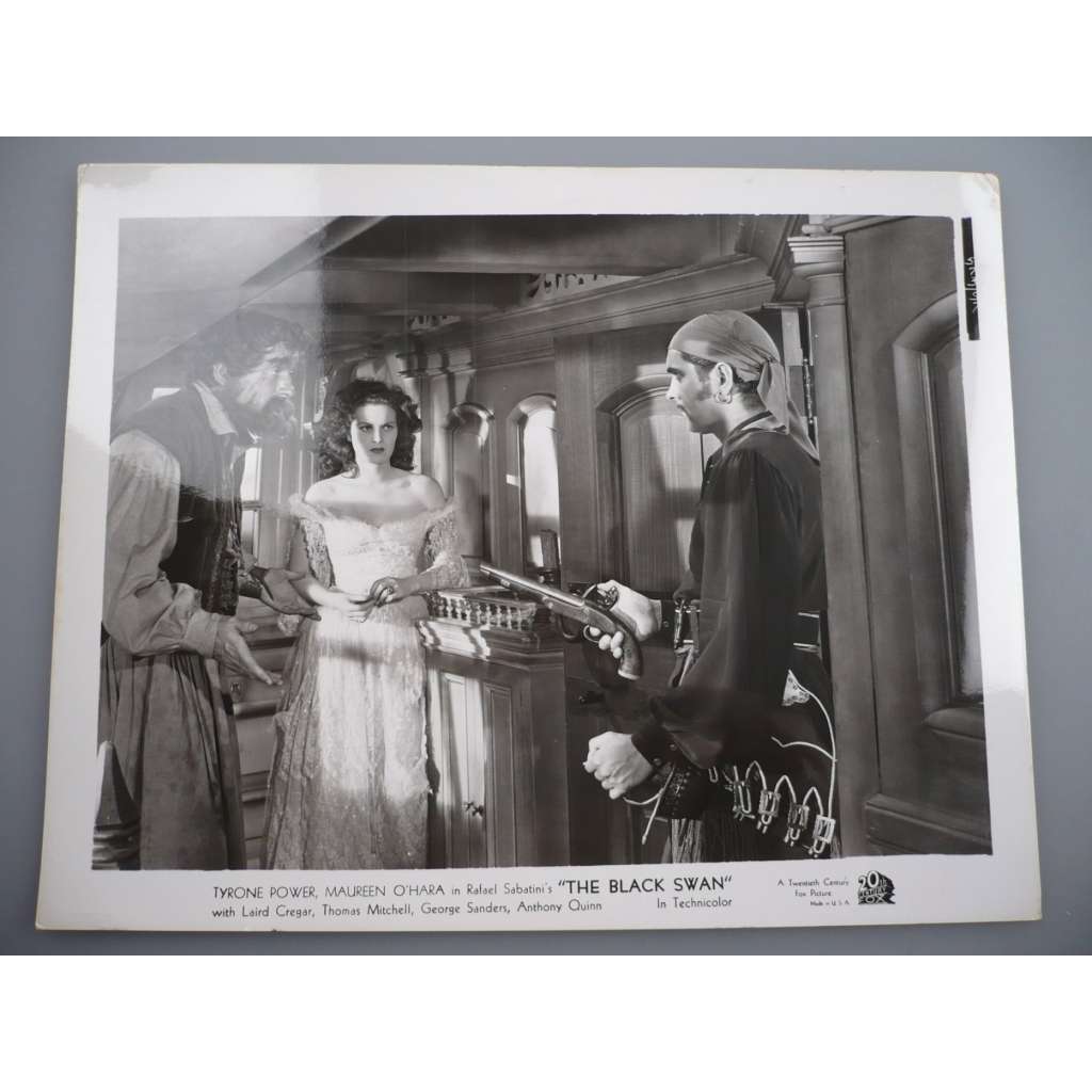 Fotoska - The Black Swan (film USA 1942, režie Henry King, Hrají: Tyrone Power, Maureen O'Hara, Laird Cregar) - ORIG. CINEMA-PHOTO