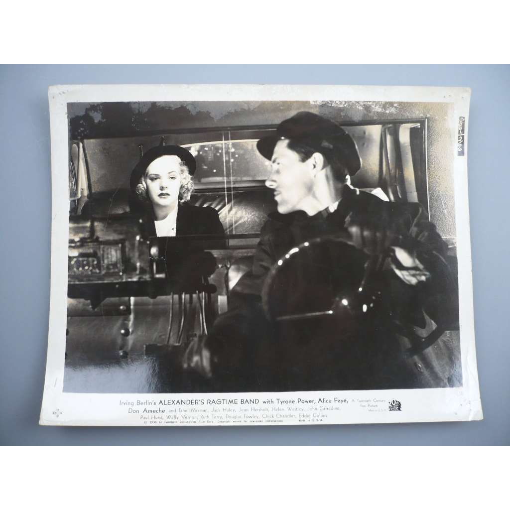 Fotoska - Alexandrův ragtime band (film USA 1938, režie Henry King, Hrají: Tyrone Power, Alice Faye, Don Ameche) - ORIG. CINEMA-PHOTO