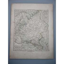 Evropské Rusko - list z atlasu Sydow s Schul-Atlas - vyd. Justus Perthes Gotha (cca 1880)
