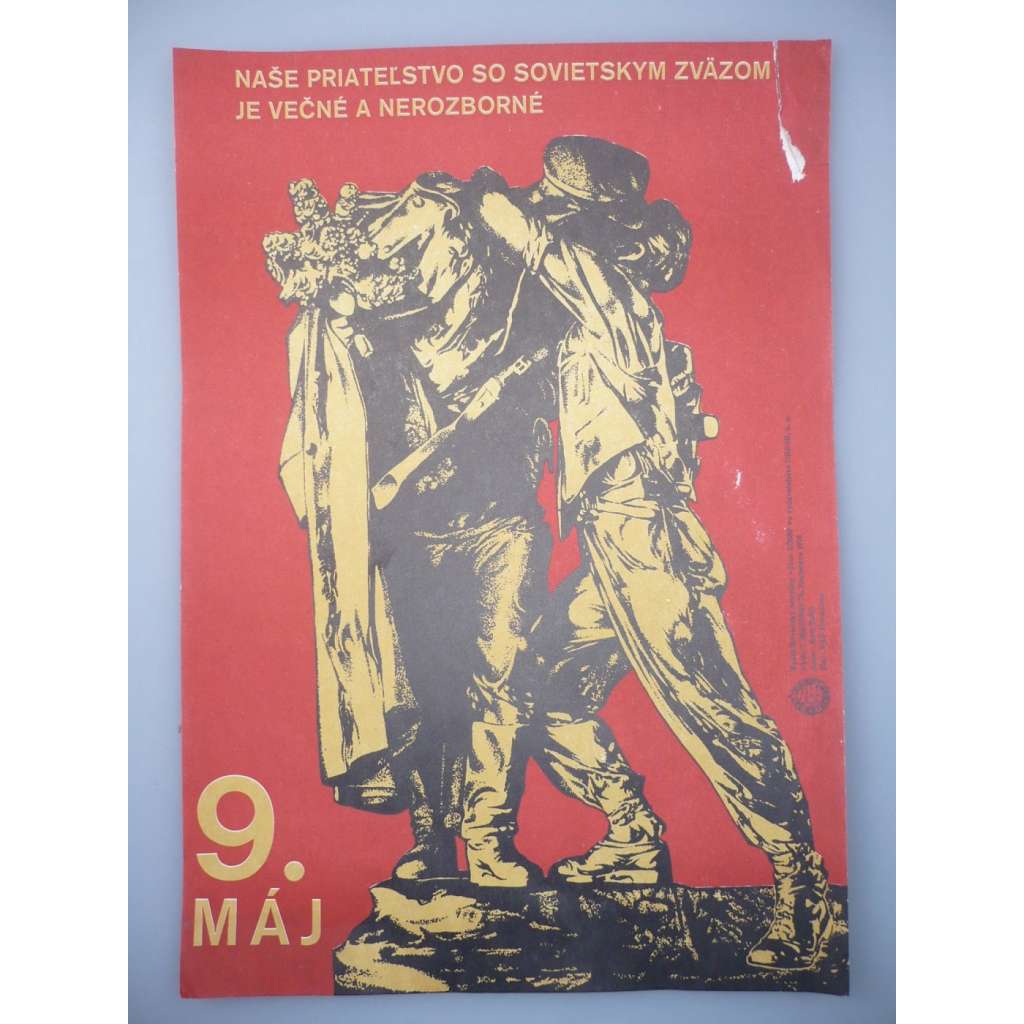 Plakát - 9. Máj Den vítězství - komunismus, propaganda