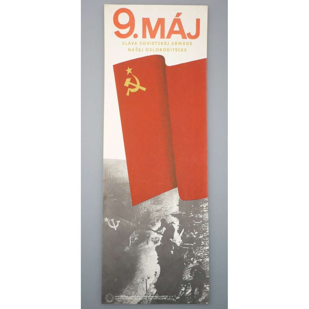 Plakát - 9. Máj Den vítězství - komunismus, propaganda
