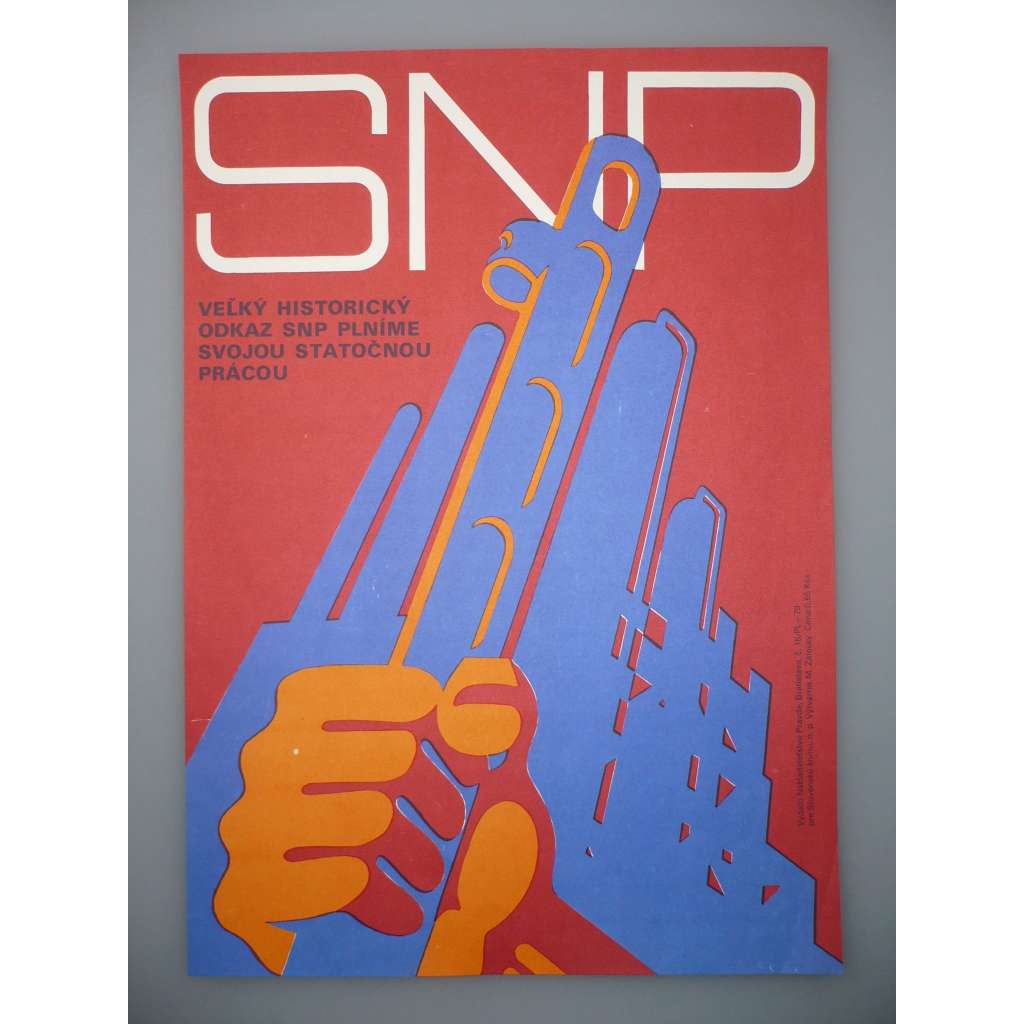 Plakát - SNP - Slovenské národní povstání - komunismus, propaganda