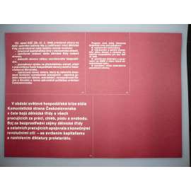 Plakát - Komunistická strana, Sjezd KSČ 11946, Gottwald - komunismus, propaganda