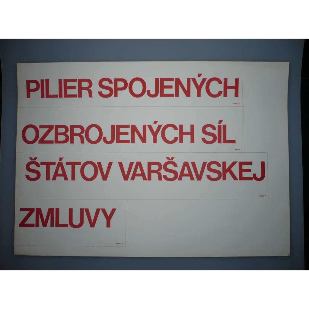 Plakát - Ozbrojené síly, Varšavská smlouva - komunismus, propaganda