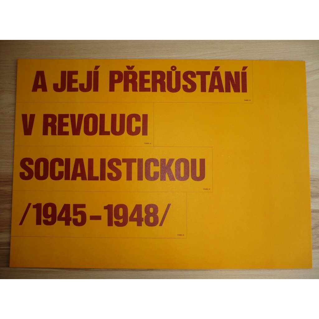 Plakát - Socialistická revoluce 1945 - 1948 - komunismus, propaganda