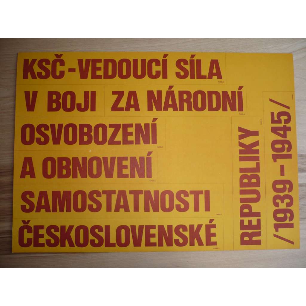 Plakát - KSČ v boji za osvobození národní - komunismus, propaganda
