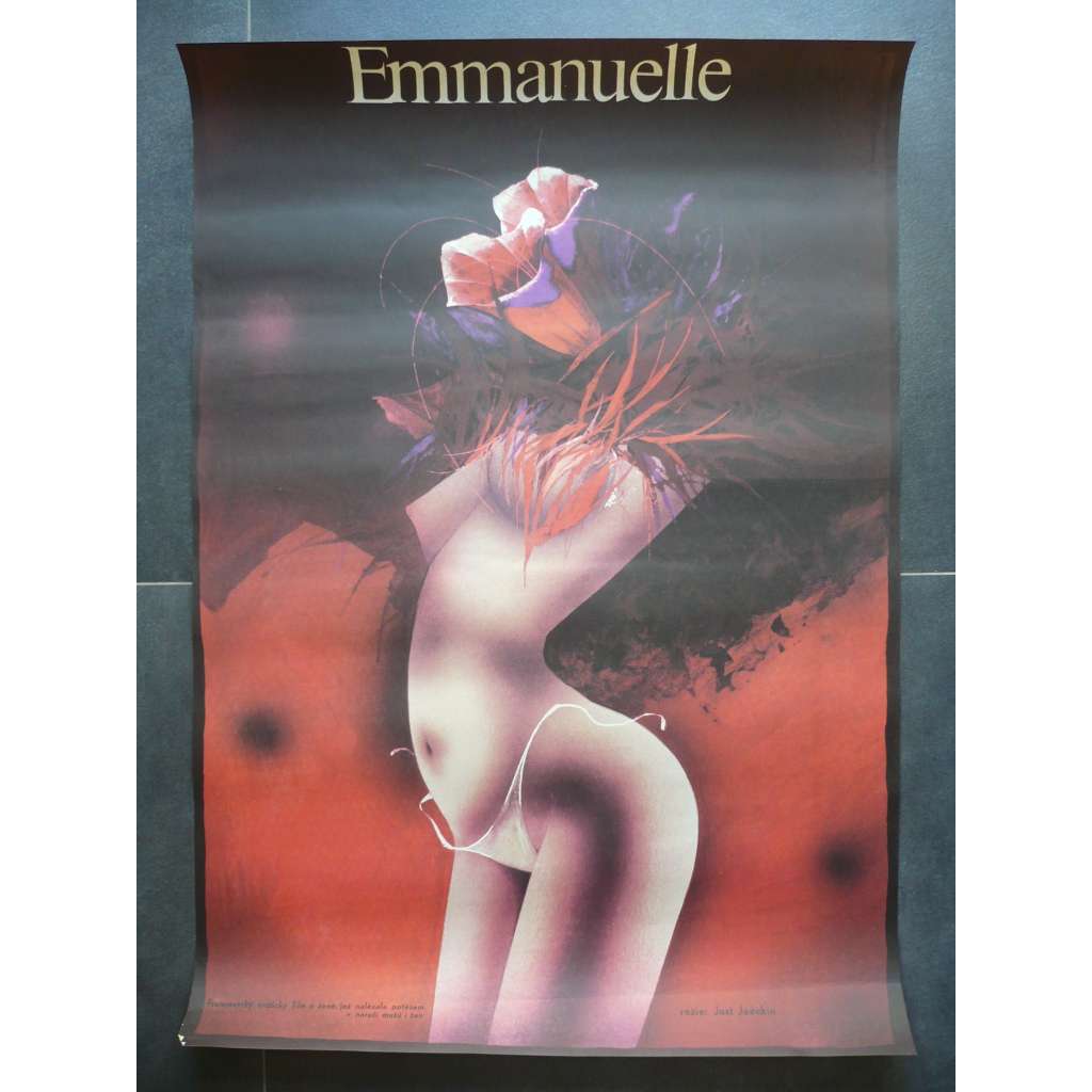 Emmanuelle (filmový plakát, film Francie 1974, režie Just Jaeckin, Hrají: Sylvia Kristel, Alain Cuny, Marika Green)