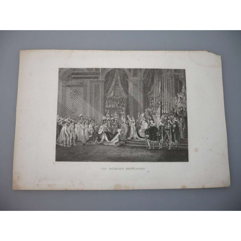 Korunovace Napoleona (autor neznámý) - oceloryt, grafika, nesignováno
