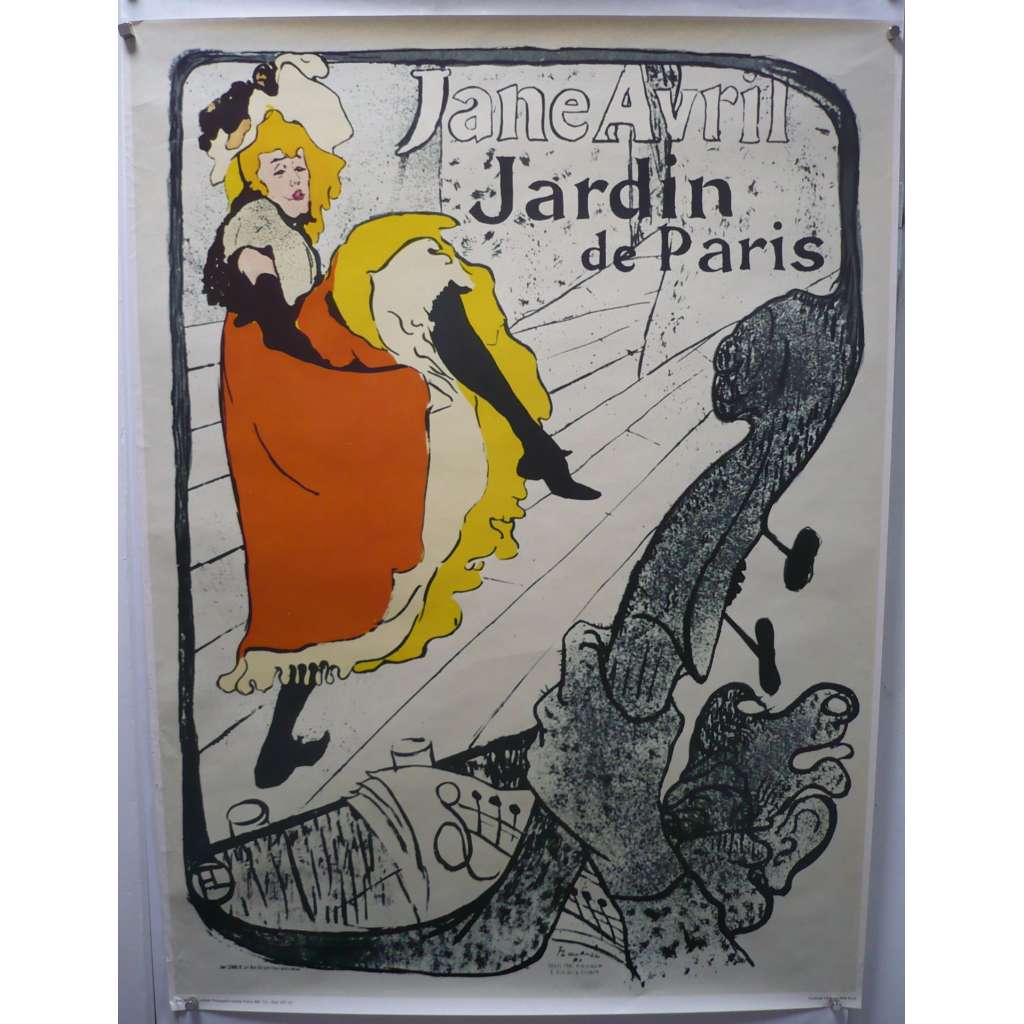 Jane Avril, Jardin de Paris - plakát