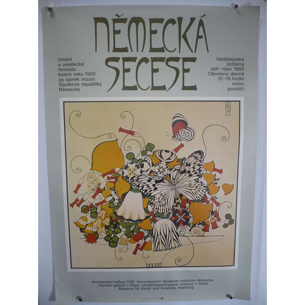 Německá secese - Výstava Valdštejnský jízdárna 1980 - plakát