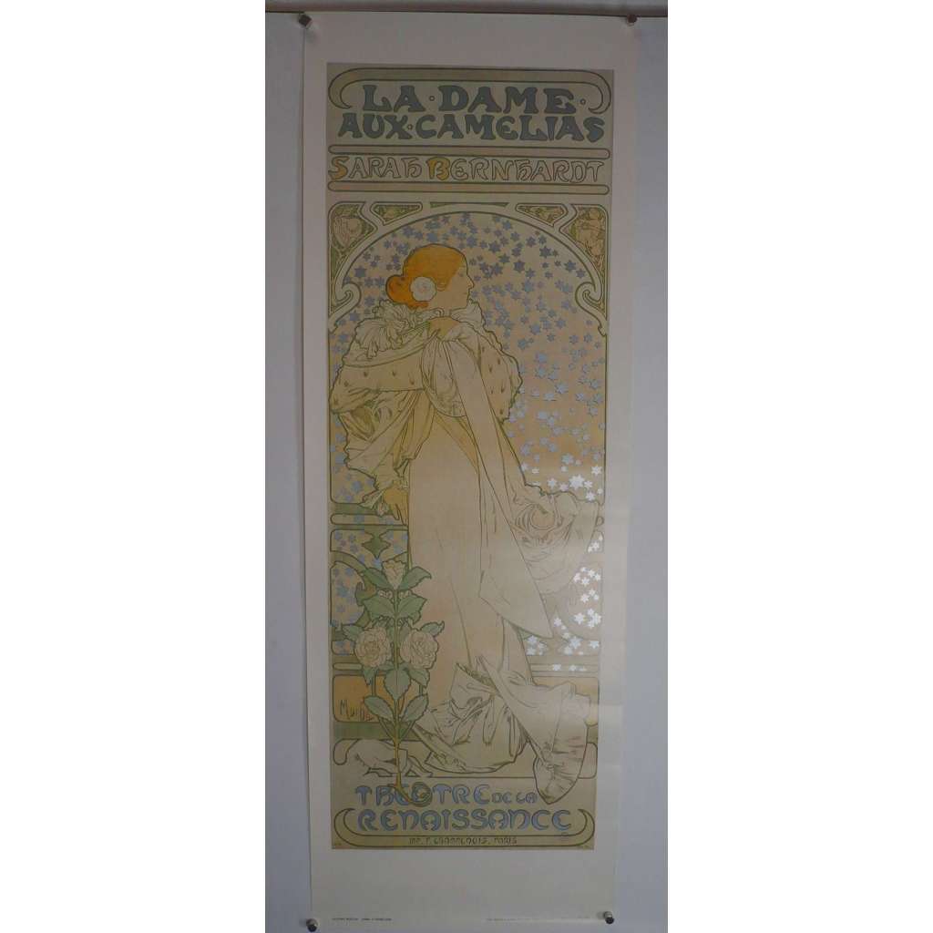 Dáma s kaméliemi - Alfons Mucha (1860 - 1939) - plakát