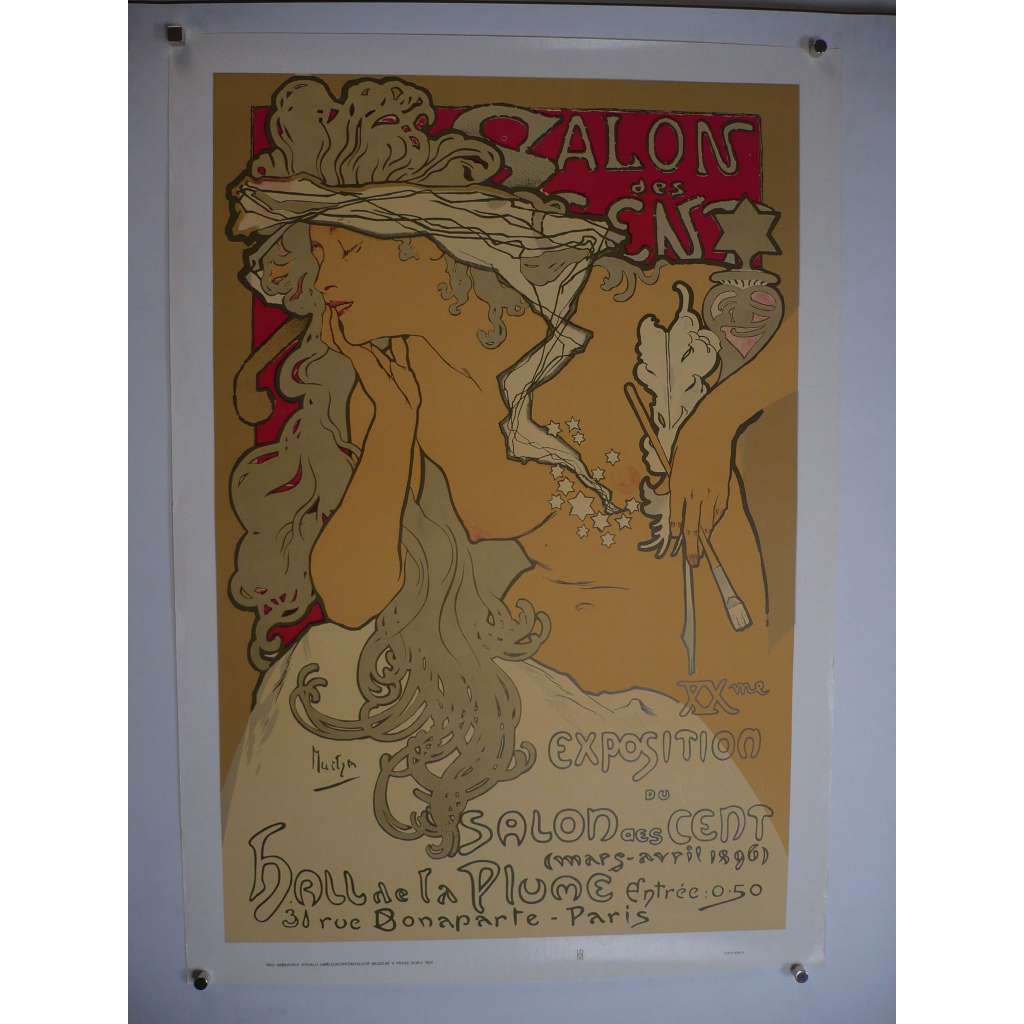 Salon aes Cent - Alfons Mucha (1860 - 1939) - plakát