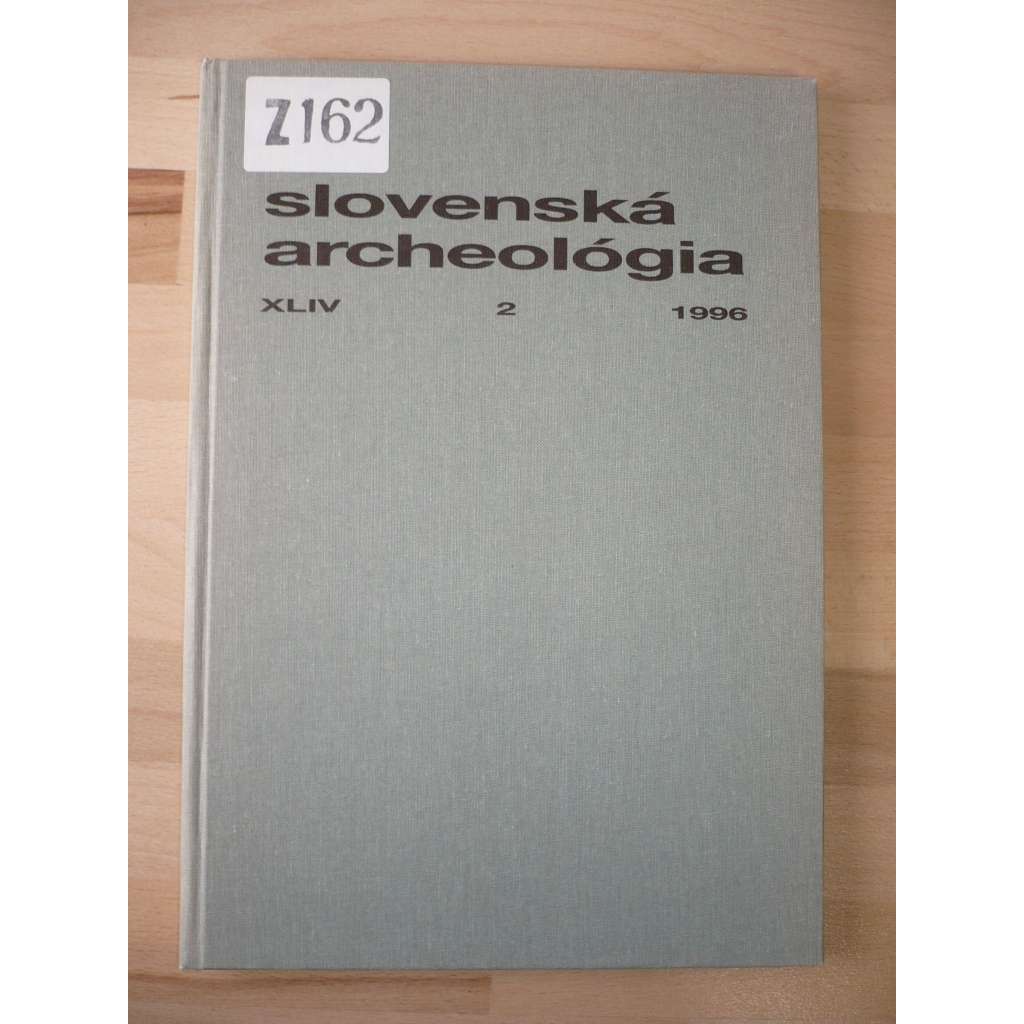 Slovenská archeológia. Ročník XLIV. Číslo 2. Rok 1996 [archeologie]