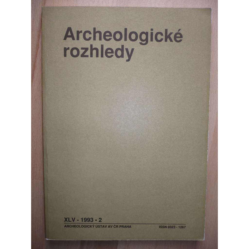 Archeologické rozhledy. Ročník XLV. 1993. Sešit 2 [archeologie]