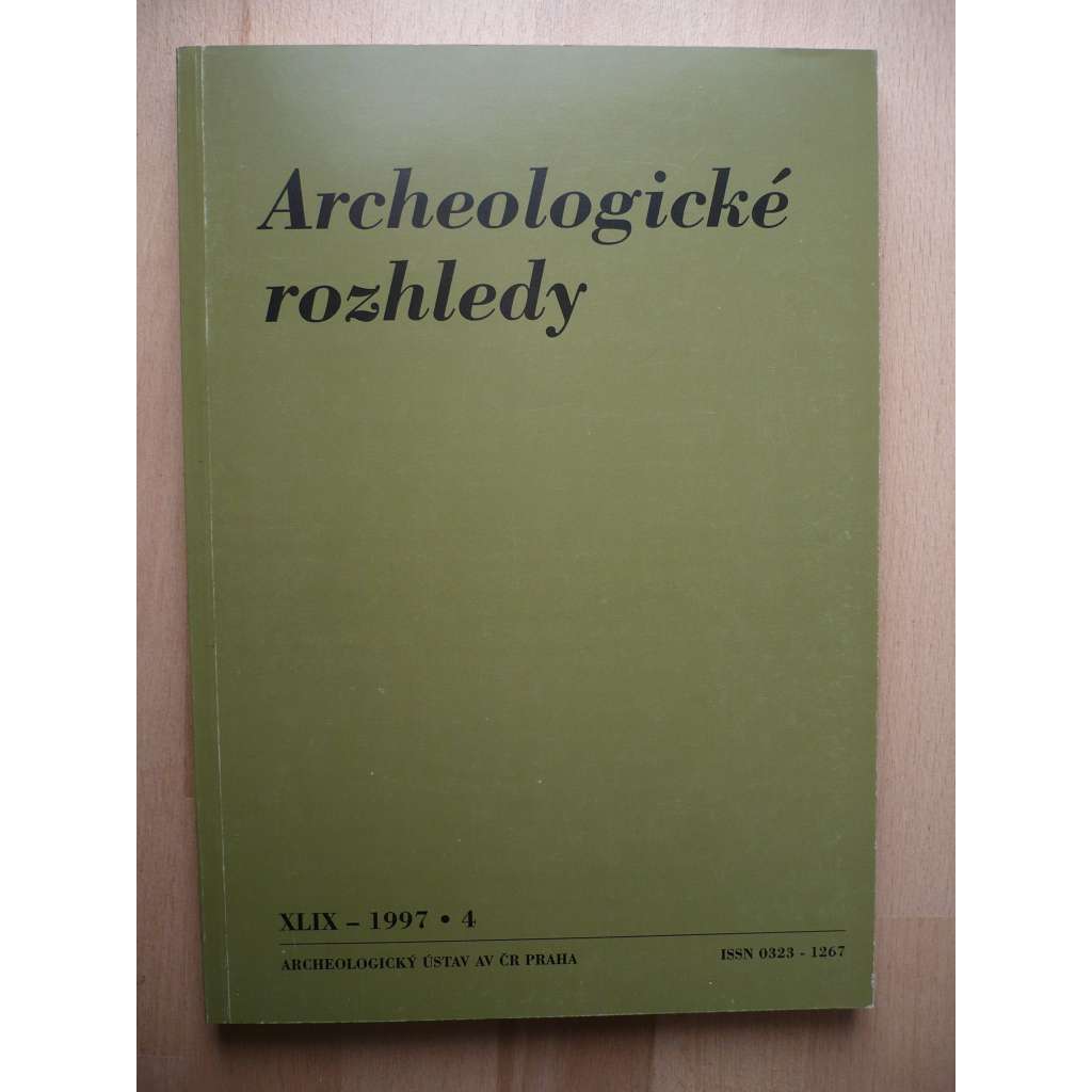 Archeologické rozhledy. Ročník XLIX. 1997. Sešit 4 [archeologie]