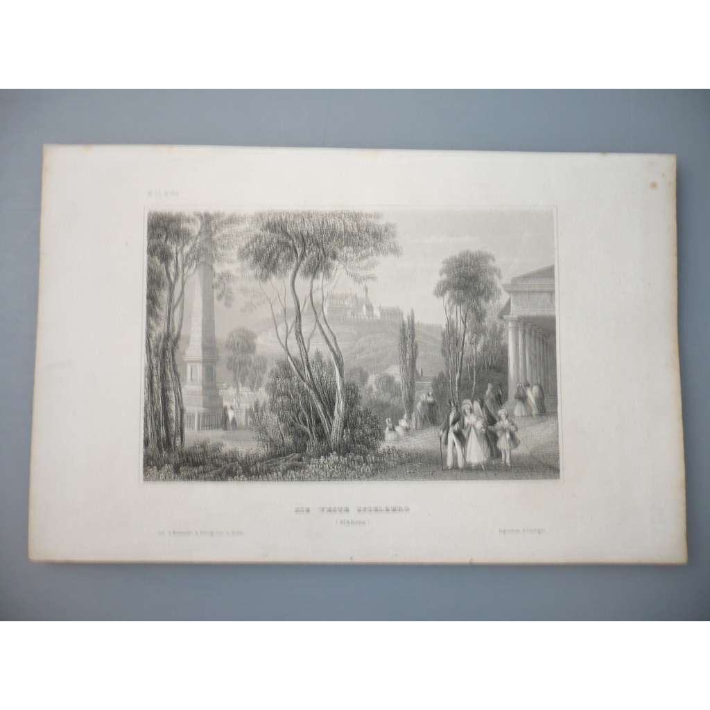Špilberk, Morava - oceloryt cca 1850, grafika, nesignováno