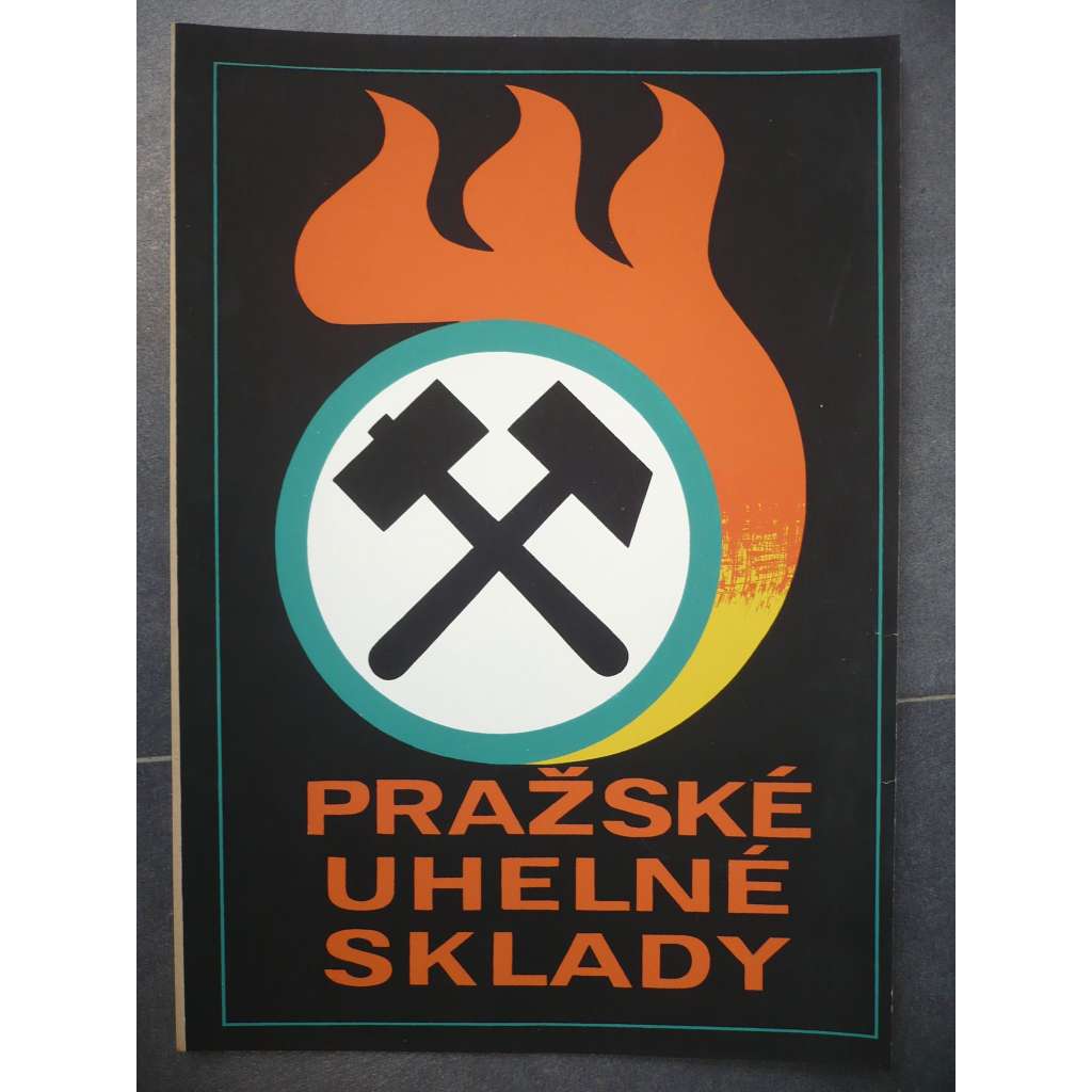 Pražské uhelné sklady - reklamní plakát