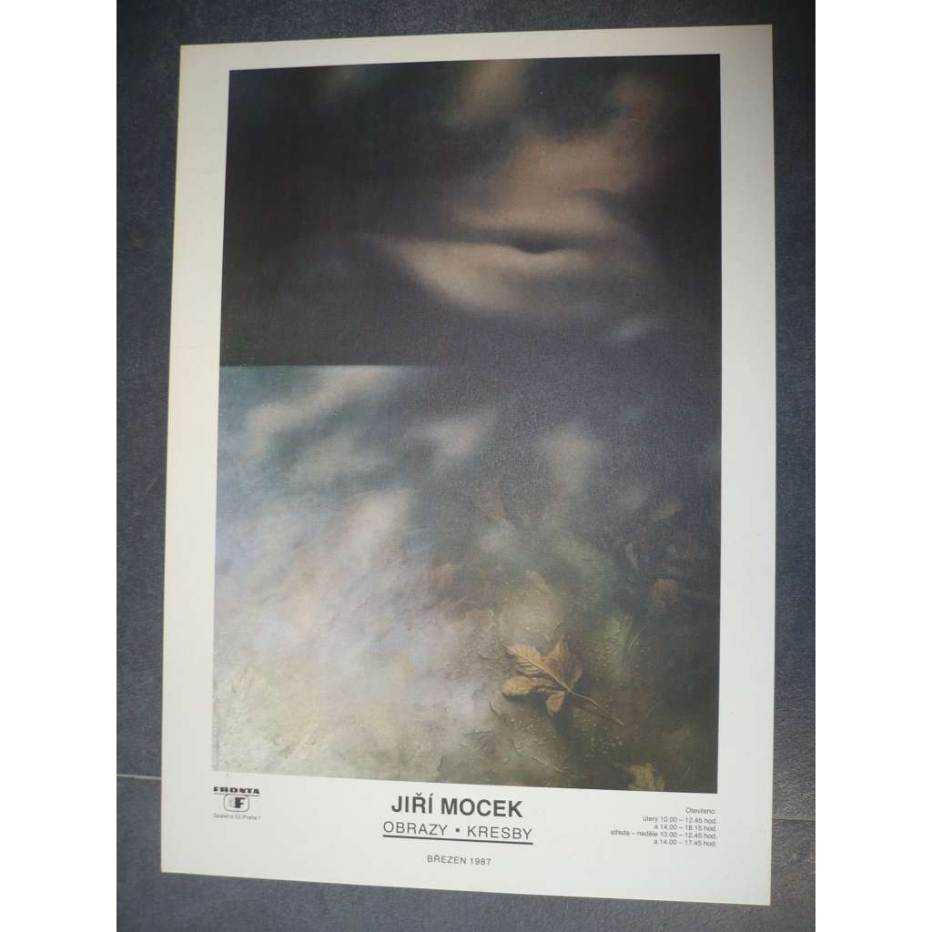 Jiří Mocek - obrazy, kresby, březen 1987 - plakát, výstava