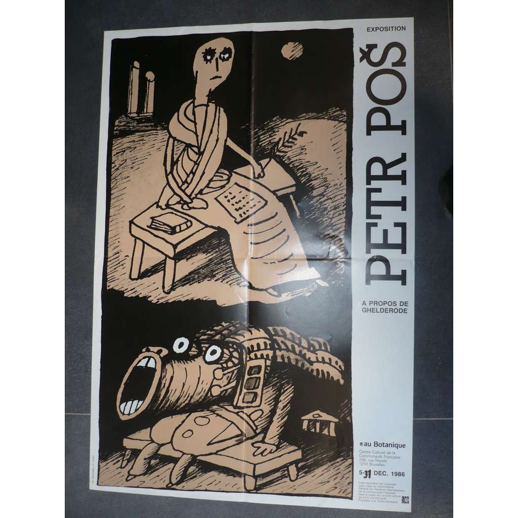 Petr Poš - Výstava, Brusel 1986 - plakát
